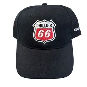 Nissi Men's American Flag Phillips 66 Lar New Construction Dad Hat Black